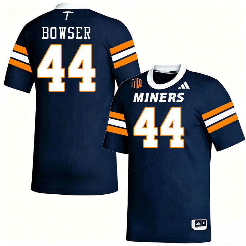 UTEP Miners #44 Shakaun Bowser College Football Jerseys,Uniforms-Navy
